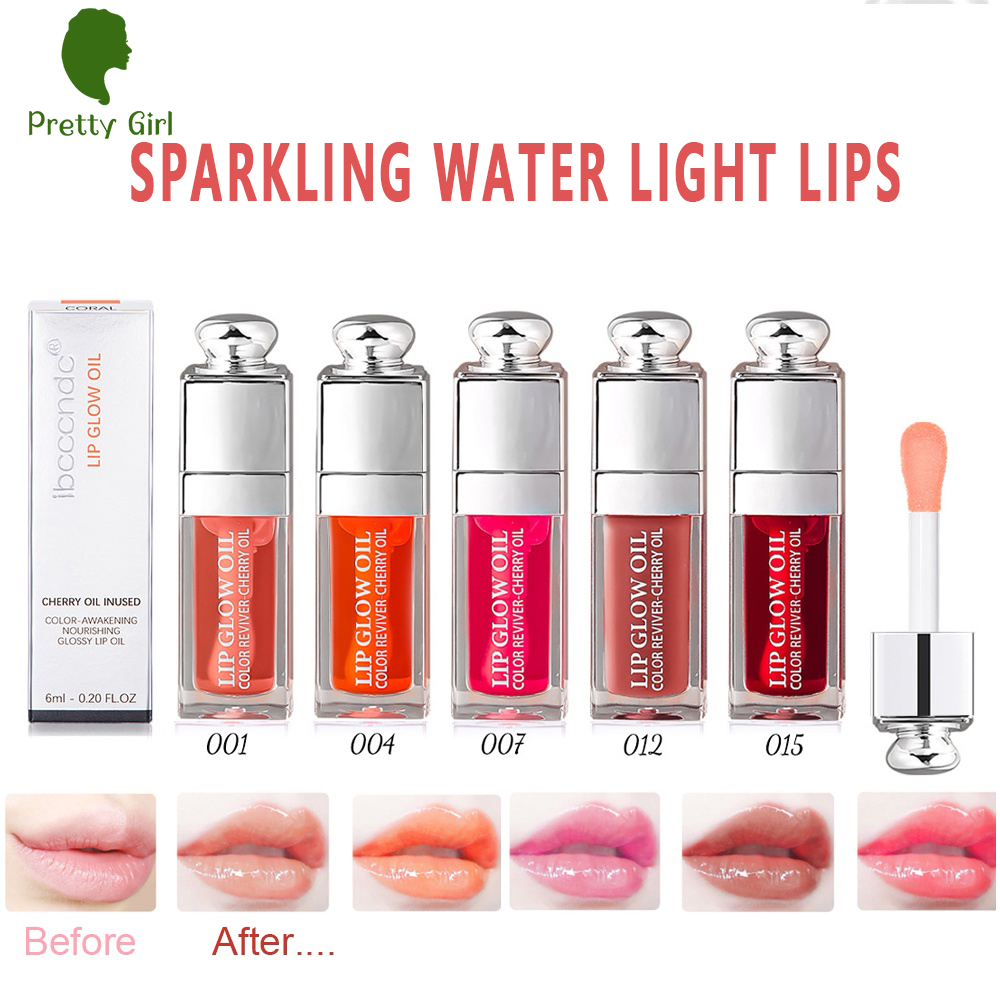 ibccccndc minyak perawatan bibir melembabkan warna bibir tahan lama mencerahkan minyak lip gloss yang tidak lengket