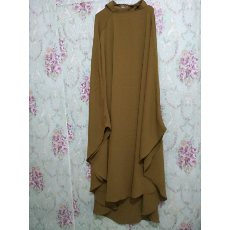 Preloved  FK stik muslimoutfit bahan Mina warna medal bronze
