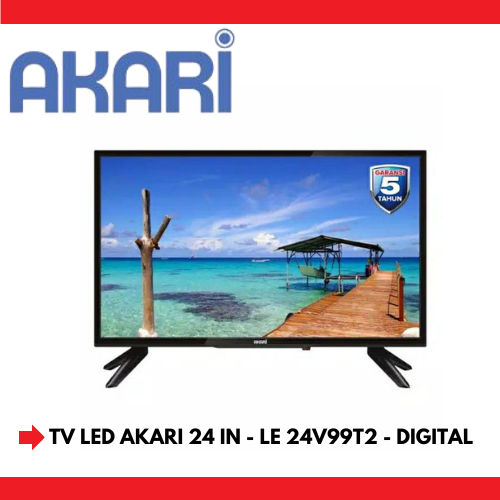 TV LED AKARI 24 INCH - 24V99T2 - DIGITAL - FREE ONGKIR SERANG