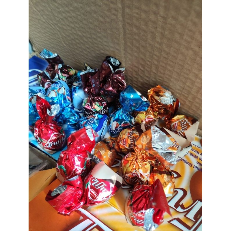 Elvan Truffle Chocolate Cokelat Import Arab Turki Eceran Campur 500 gram/30 pcs