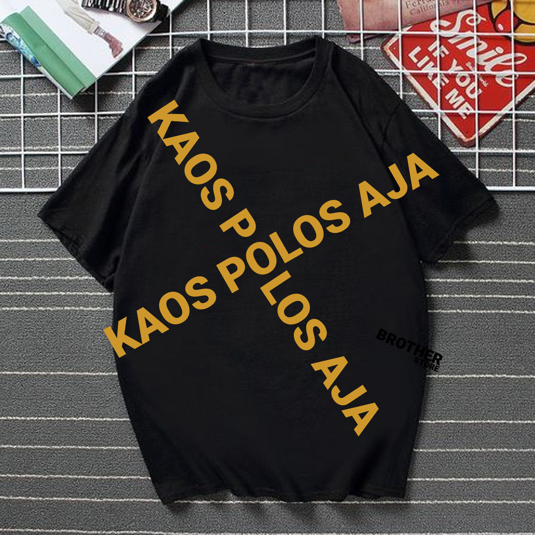 BROTHER STORE - Kaos Distro Pria - KAOS COWOK CEWEK - Kaos Kata Kata - Articel Tahu tempe Premium