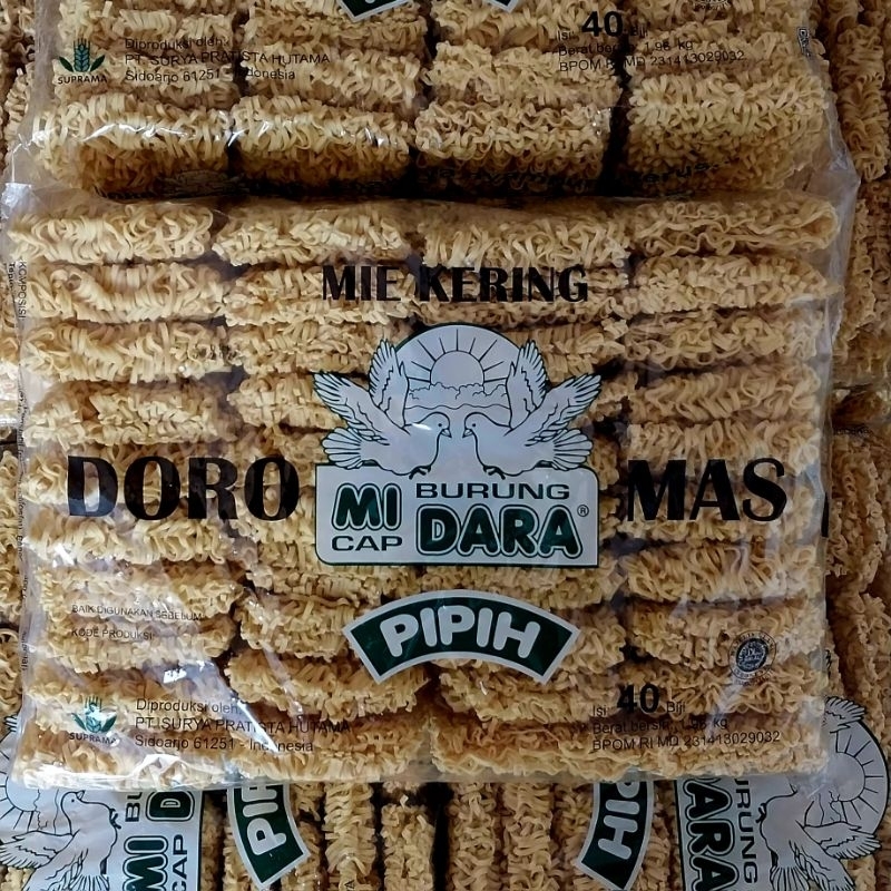 

Mi Burung Dara Doromas Pipih 1,9kg isi 40 biji