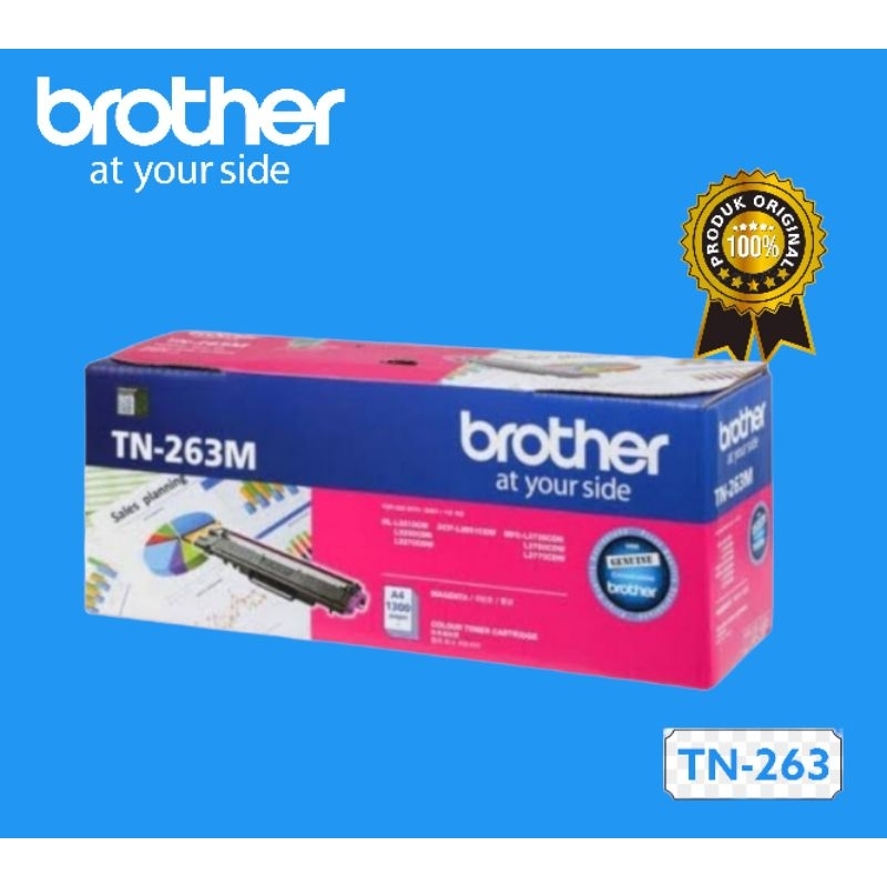 Paket Toner Cartridge Brother TN-263 Original (B.C.M.Y)