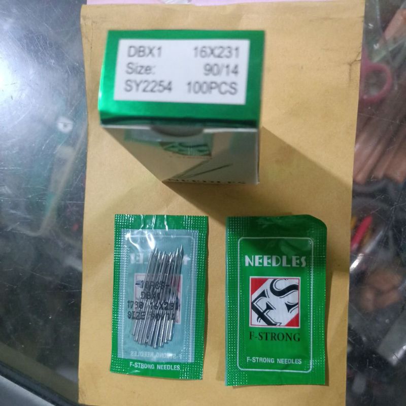 jarum mesin jahit DB x 1 nomor 14 merk F-strong