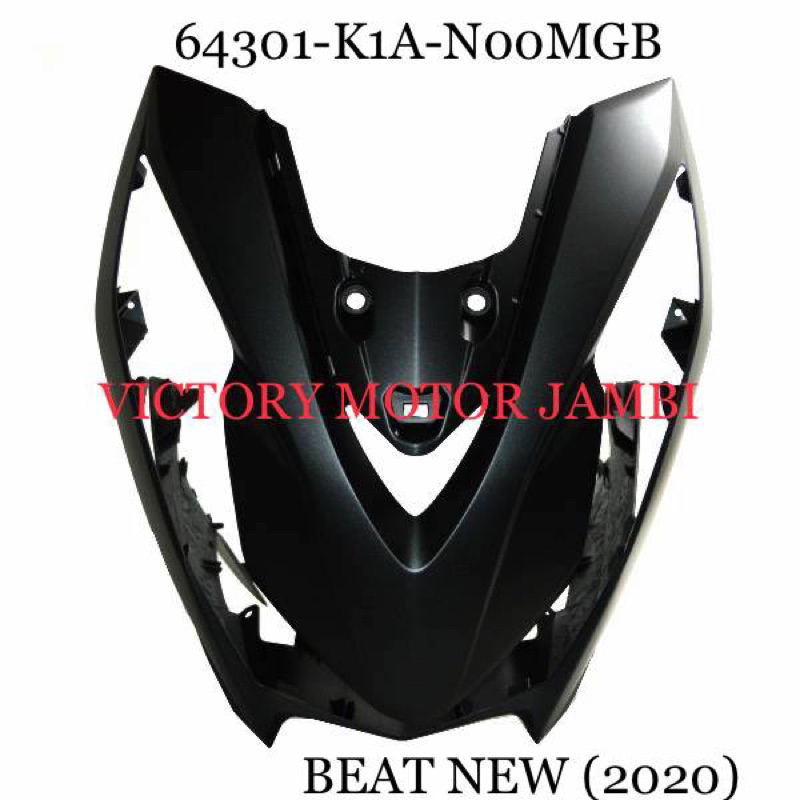 KAP COVER PANEL DEPAN BEAT NEW 2020 HITAM DOFF 64301-K1A-N00MGB HONDA AHM