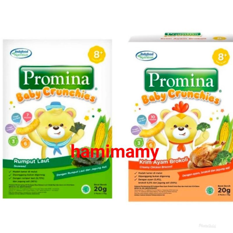 Promina Crunchies Rasa Baru Seaweed Krim Ayam Brokoli