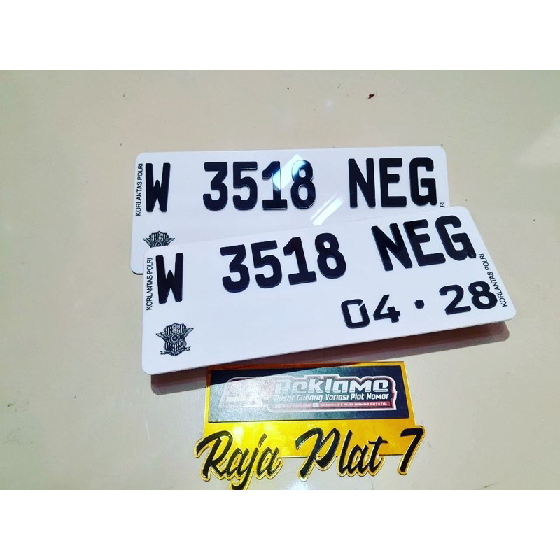 PLAT NOMOR MOTOR Acrylic , mika laser keren, murah, super kualitas