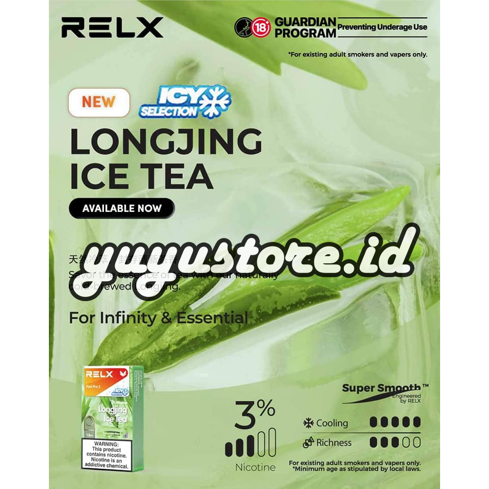 Relx Infinity Pod Pro 2 Longjing Ice Tea untuk Infinity Essential