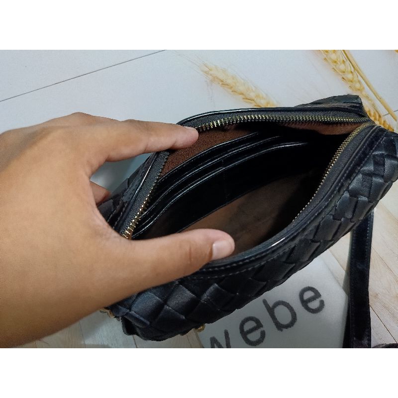 Handbag Bahan Anyam Free Tali Panjang