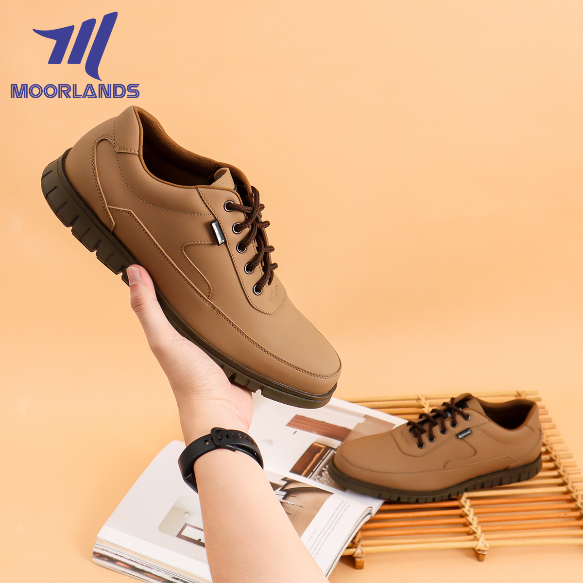 Sepatu casual slip on pria / slop pria santai formal ORIGINAL MOORLANDS