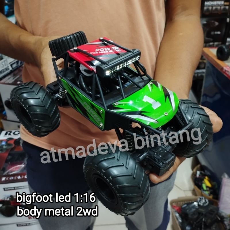 mainan mobil remote rc 4x4 mobil remote control offroad scale 1:14//race monster &amp; avanger scale 1:16  body metal alloy batre cash