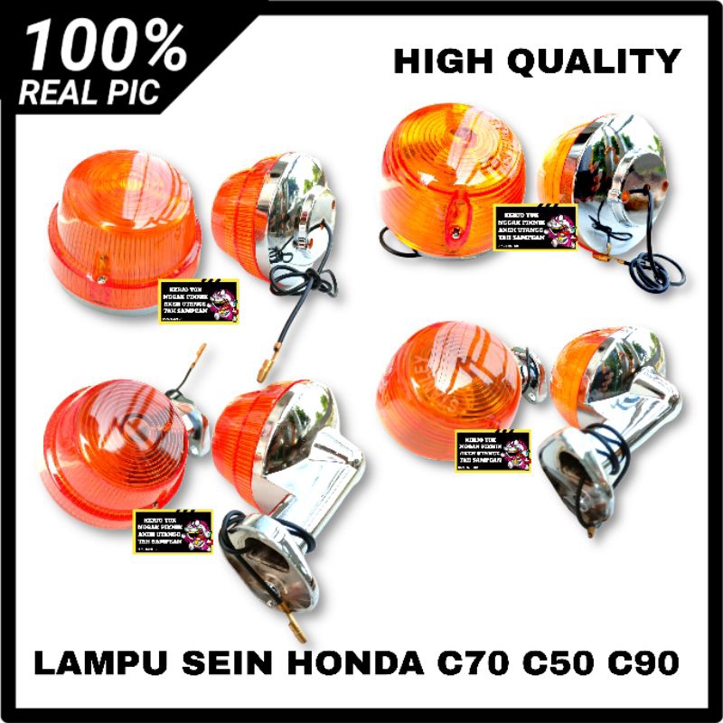 LAMPU SEIN SEN DEPAN BELAKANG HONDA C70 C50 C90 MODEL ORIGINAL