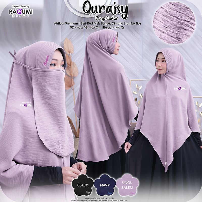 QURAISY BY RAQUMI HIJAB ORIGINAL SOLO
