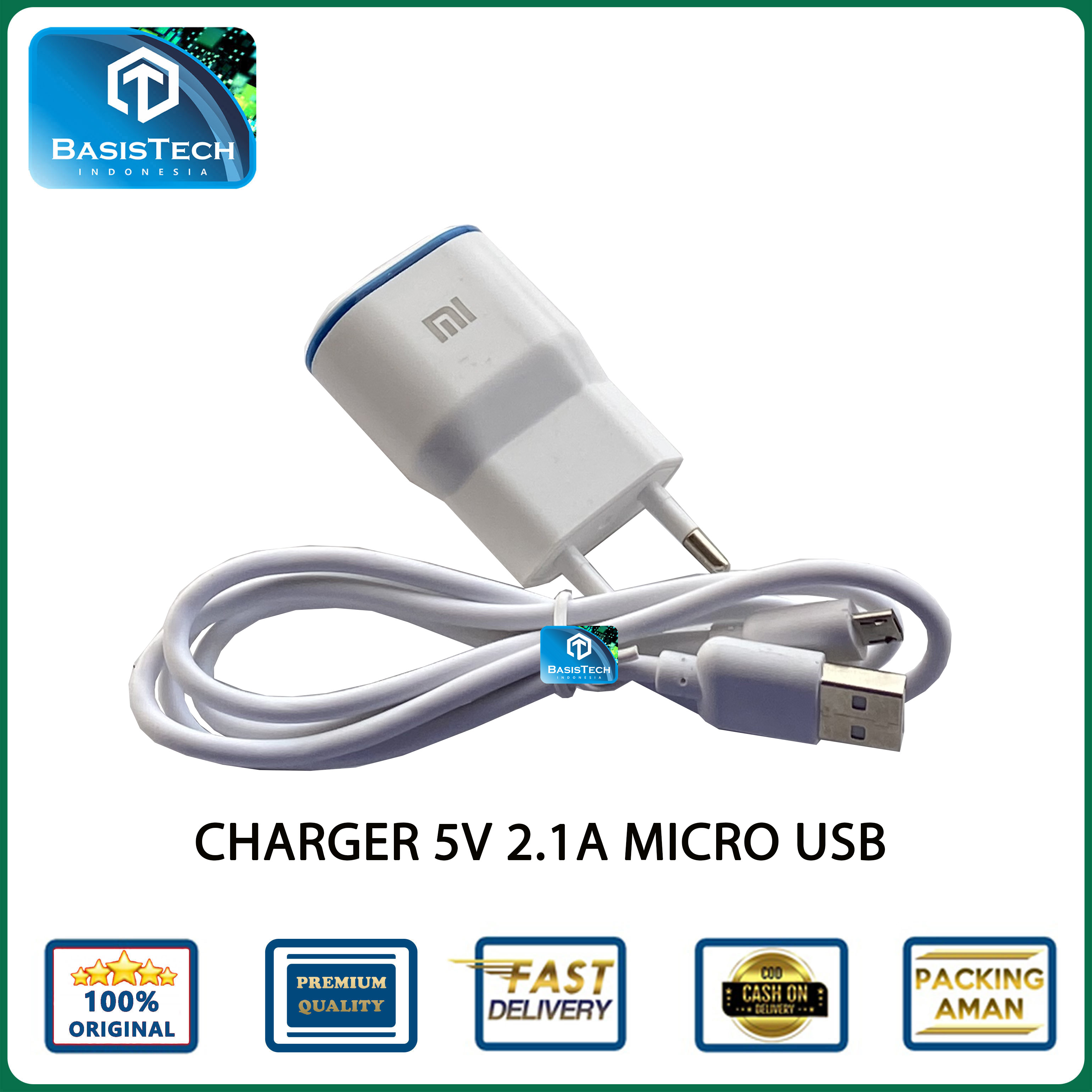 CHARGER MICRO USB V8 2.1A AUTO ID FAST CHARGING BTJ-050 ORIGINAL QUALITY