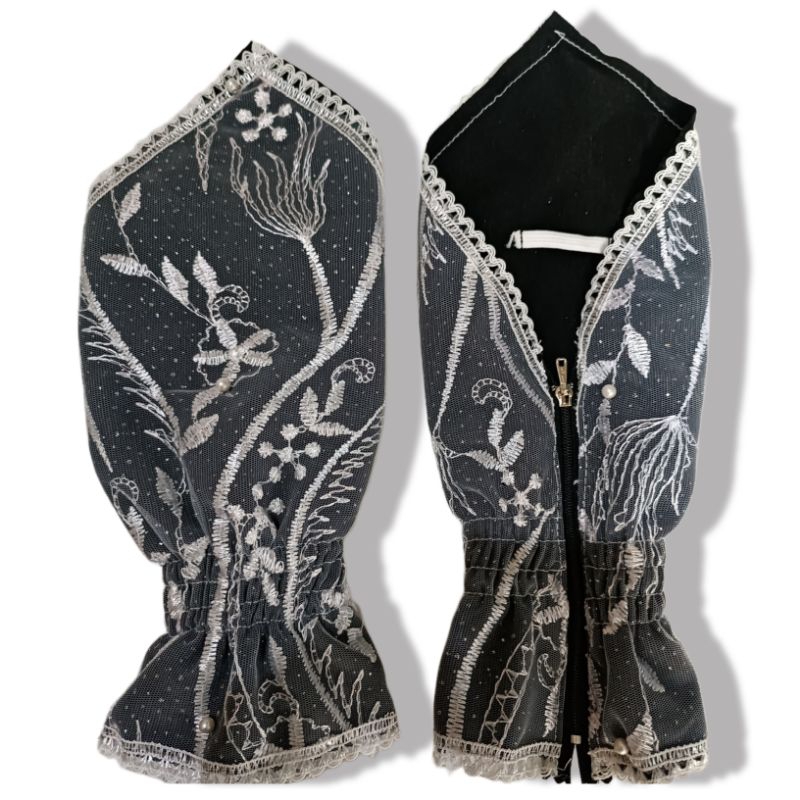 Handsock Manset Syar'i Motif Burkat /Handsock Renda Premium/Handsock Manset