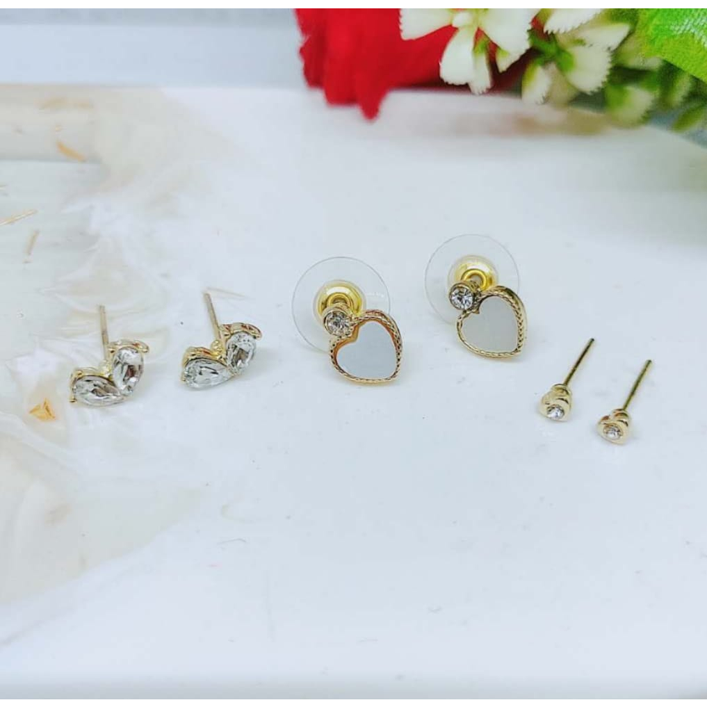 Anting Permata Cantik Perhiasan Fashion Y041/042/043