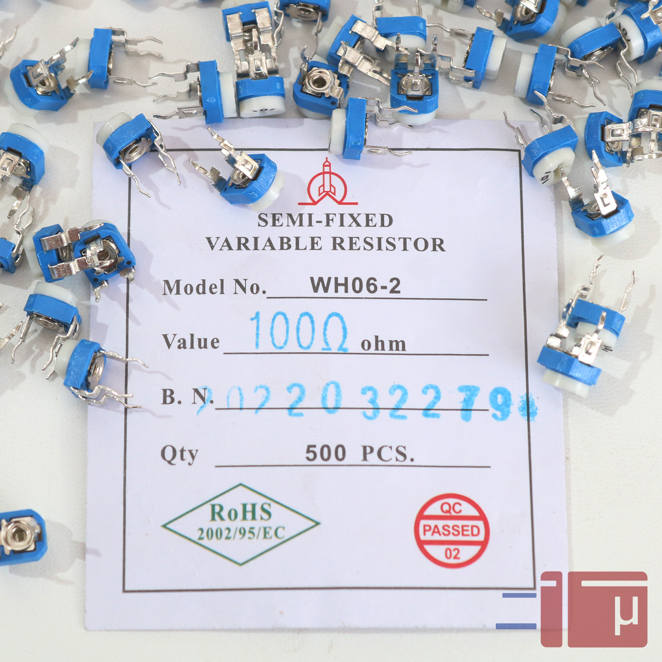 x10 Trimpot VR 101 100 Ohm Variable Resistor