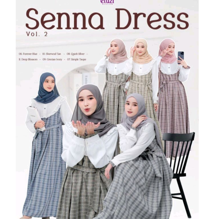 Senna dress by etuzi dres korean dress remaja dres dewasa