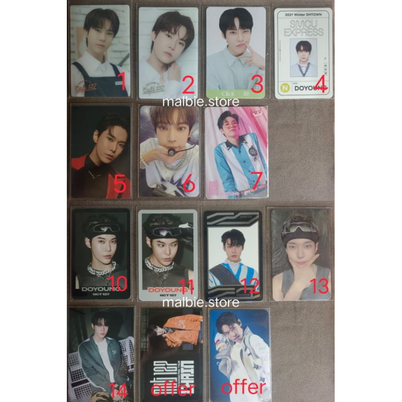 [READY] NCT 127 DOYOUNG PHOTOCARD OFFICIAL SMCU UC CLICK JAPAN CAFE JAPAN BARISTA DOYOUNG CUBIC PAIN