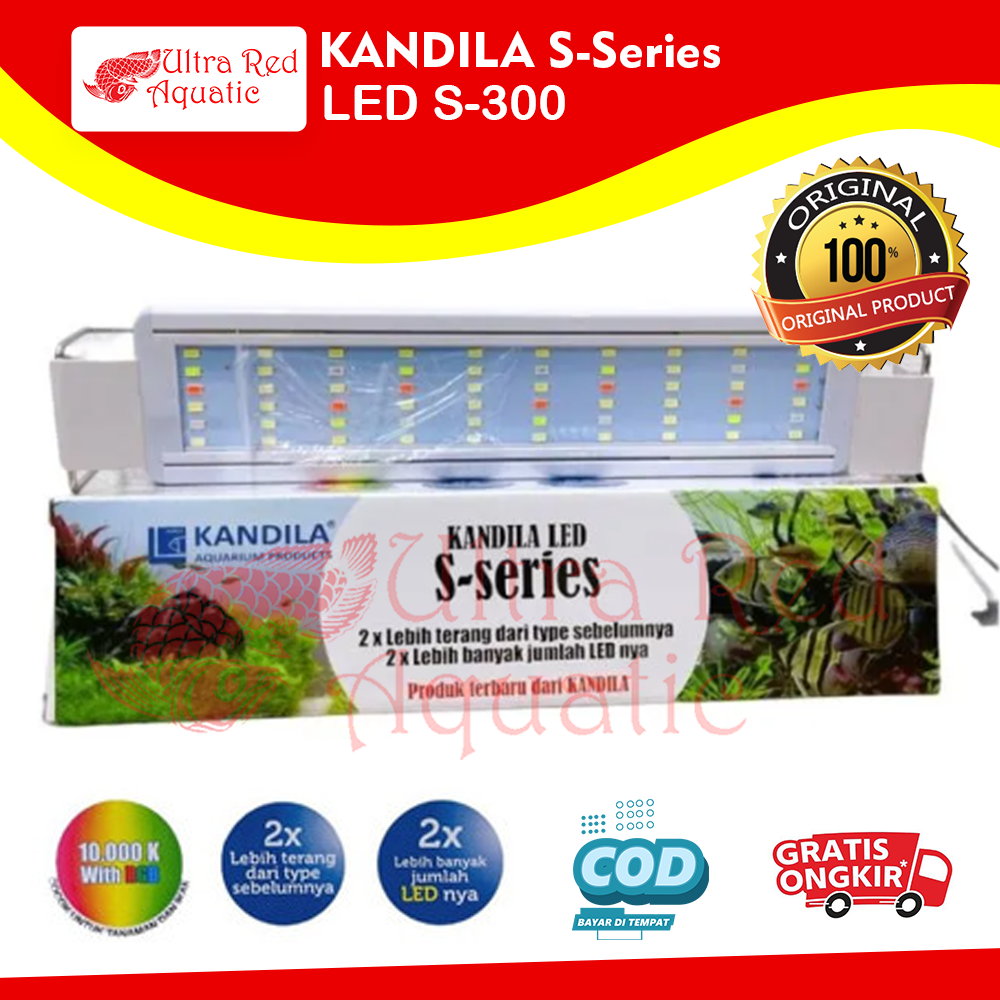 Lampu LED Aquarium Aquascape Kandila S300 S-300 RGB LED Atas Aquarium