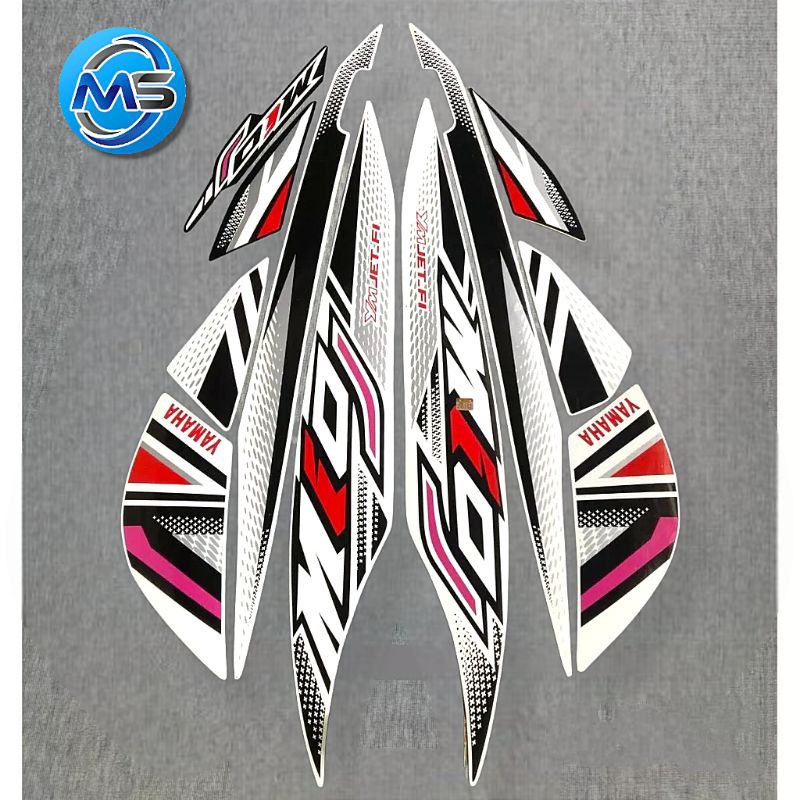 Stiker Striping Motor Mio J 2012 Putih Sticker Lis Body Standar