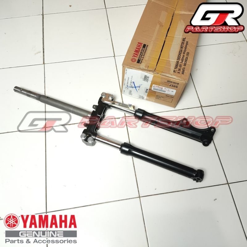 segitiga + shokbreaker set depan hitam mio smile soul fino ori ygp original yamaha shok breker shokbreker segitiga garpu