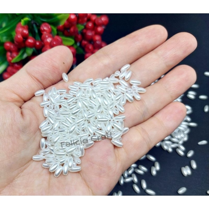 10gr. Mutiara pearl padi 3x6