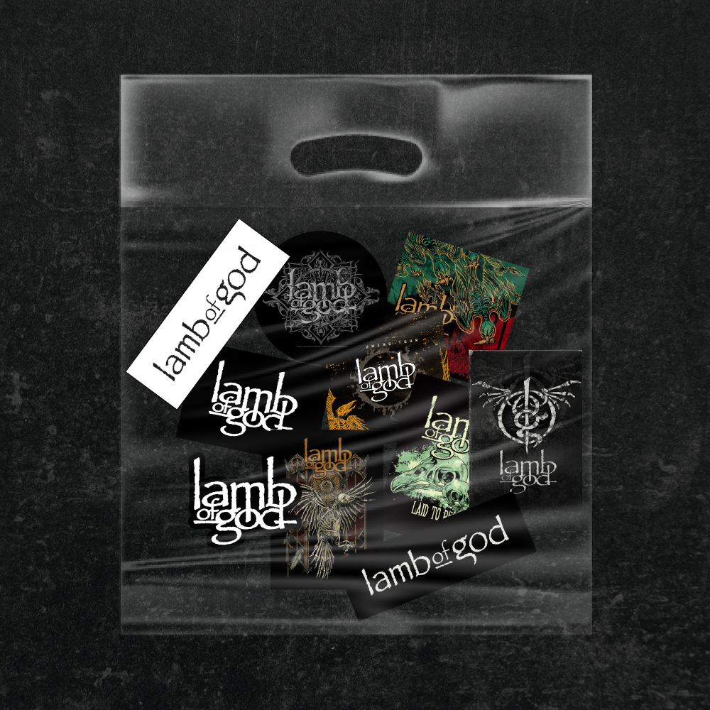

Stiker Lamb of God Band Metal Vinyl Anti Air - 10pcs