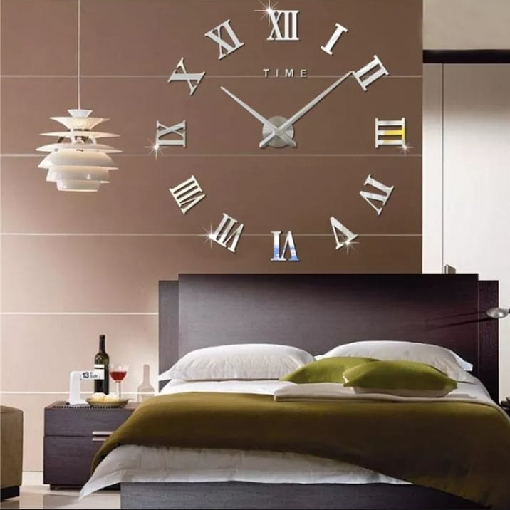 COD jam dinding jumbo 150cm DIY hiasan dinding jam dinding besar 3D jam dinding aesthetic jam dekora