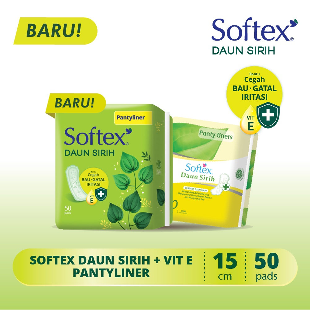 Pantyliner Softex Daun Sirih 20s/50s