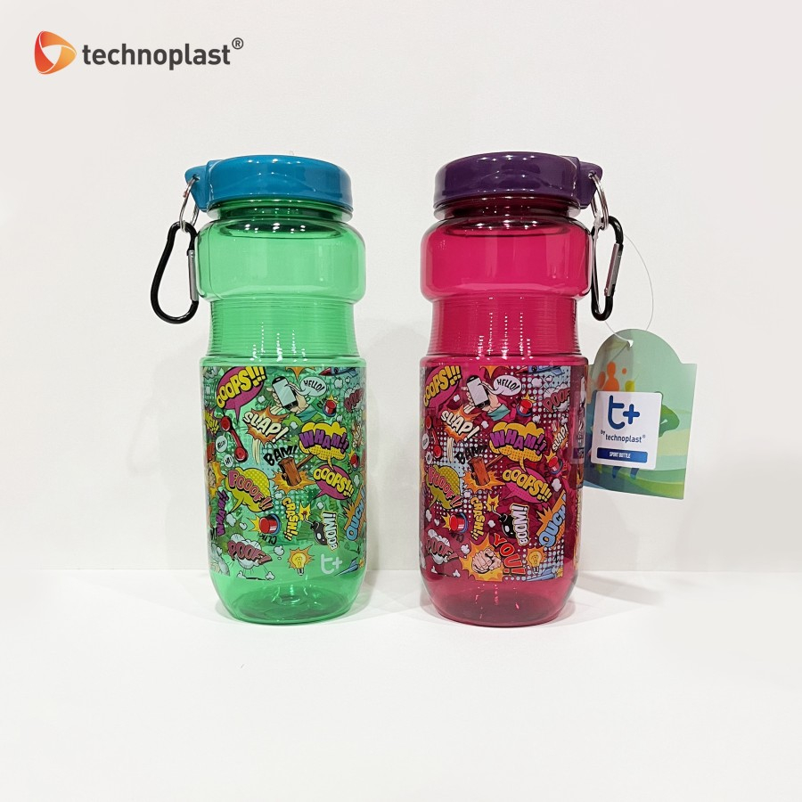 Botol Minum Sport T+ Oops Envio 800 ML Technoplast