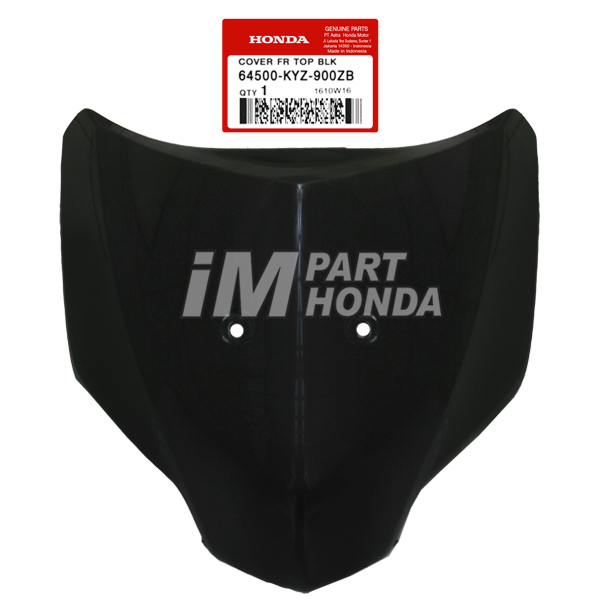 64500-KYZ-900ZB Cover Front Top Panel Tameng Supra X 125 Helm In Hitam JKT