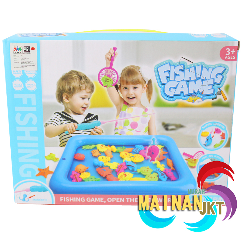 MAINANKEI MAINAN ANAK MURAH FISHING GAME SY6-146 PANCINGAN KOLAM MAGNETIK IKAN ISI 20 IKAN MAGNETIC TERDAPAT KOLAM