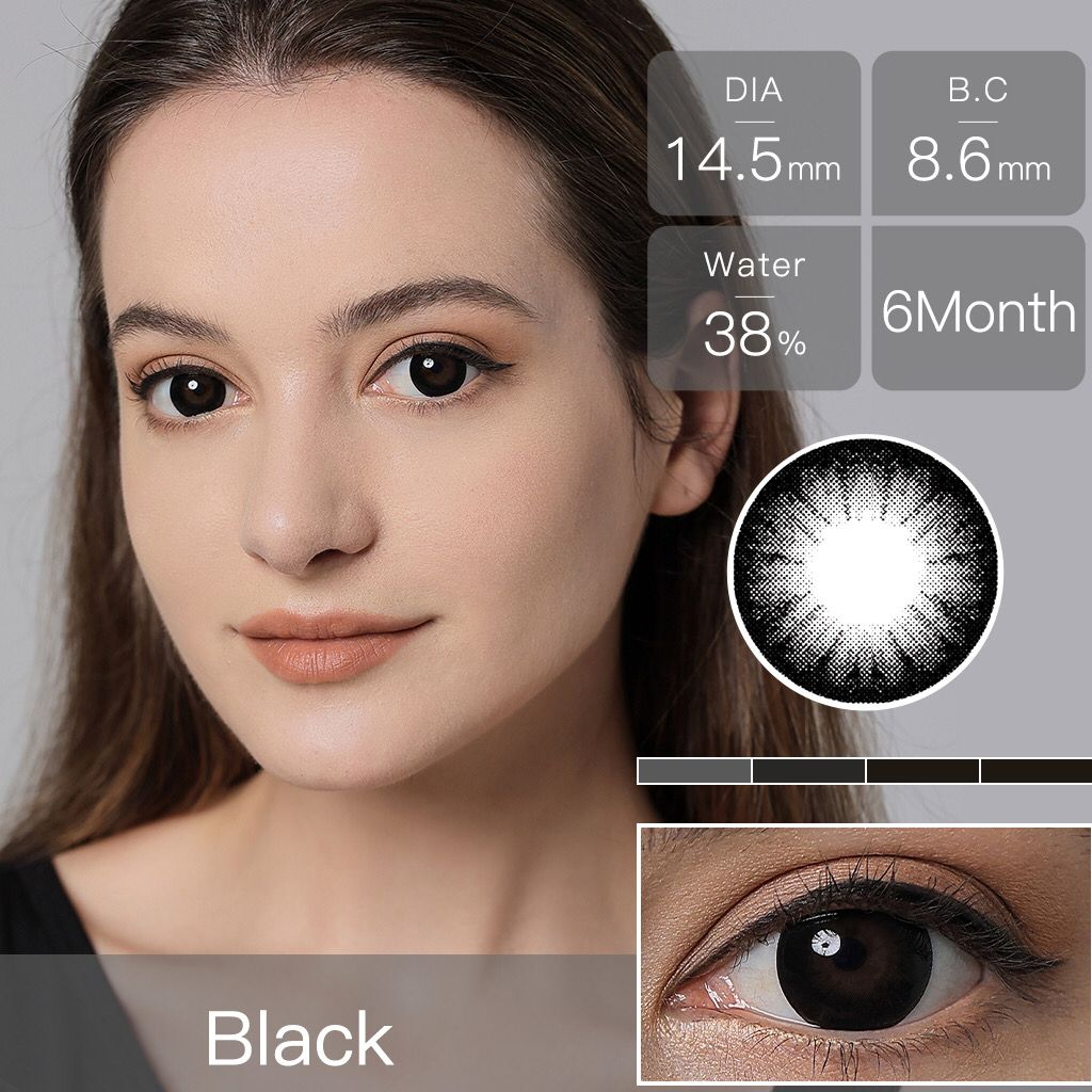 Magister Softlens mata normal diameter 14.5 mm gray black brown