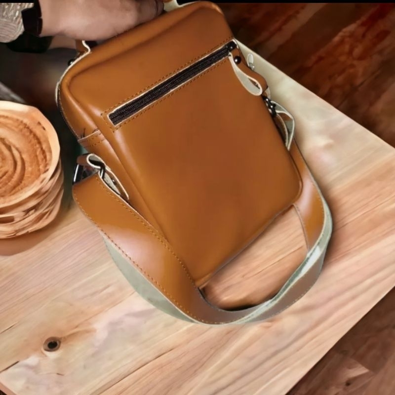 Tas selempang pria kulit asi model baguss