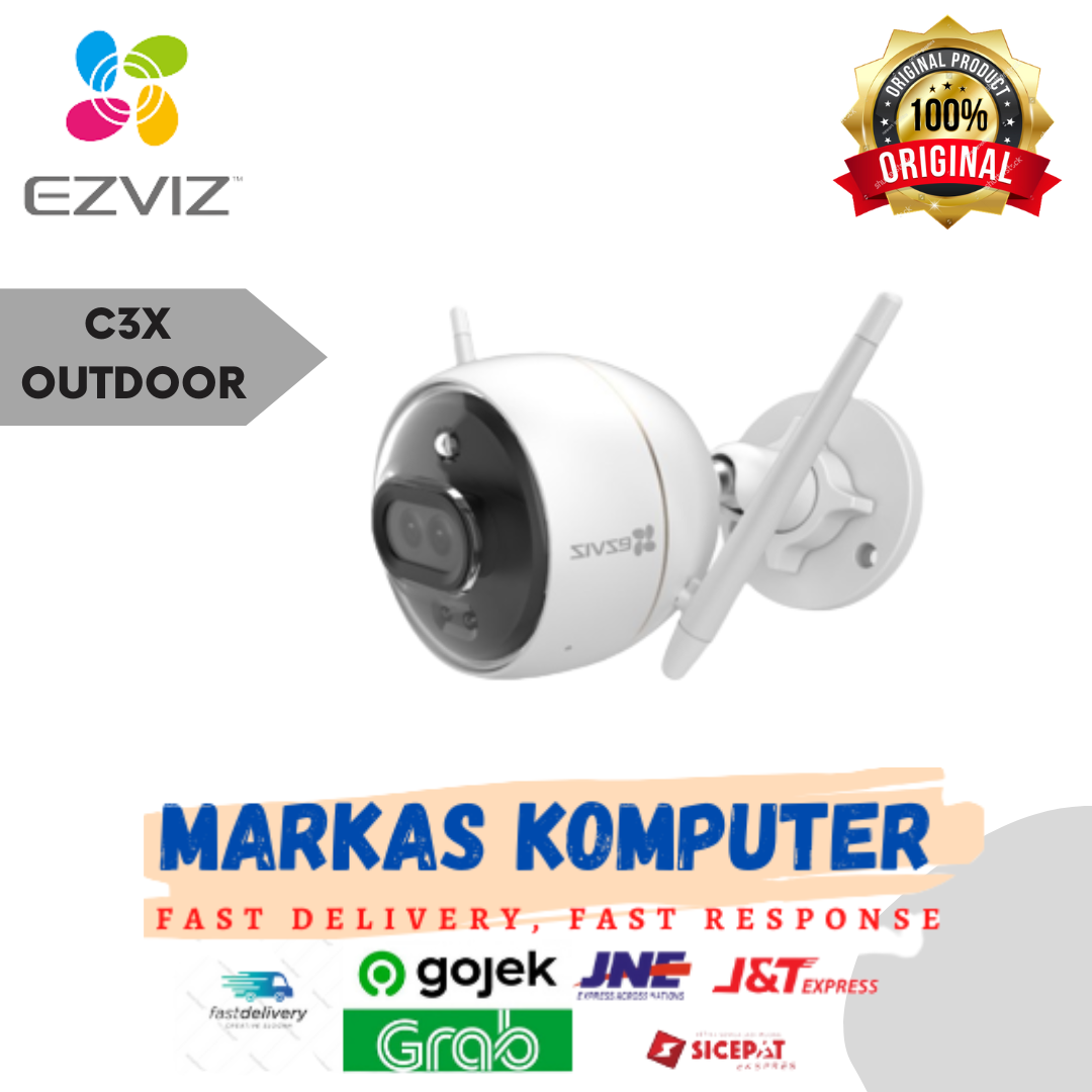 IP CAMERA EZVIZ C3X DUAL-LENS 1080P AI-Powered Dark-Fighter Outdoor