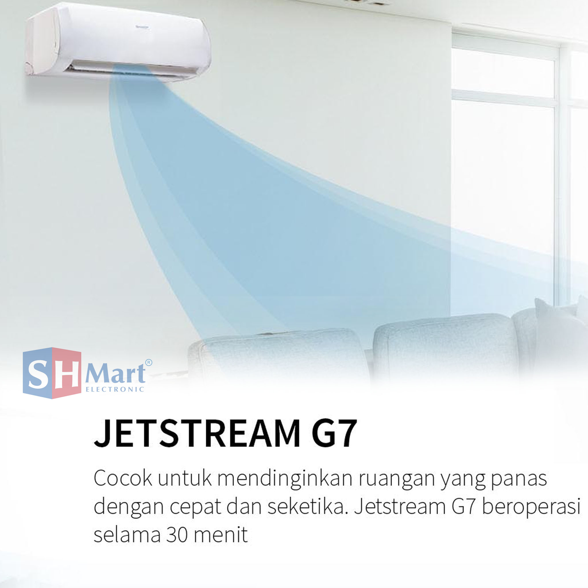 AC SHARP 1/2 PK AH-A5SAY / AH5SAY MADE IN THAILAND GARANSI RESMI (UNIT ONLY MEDAN)