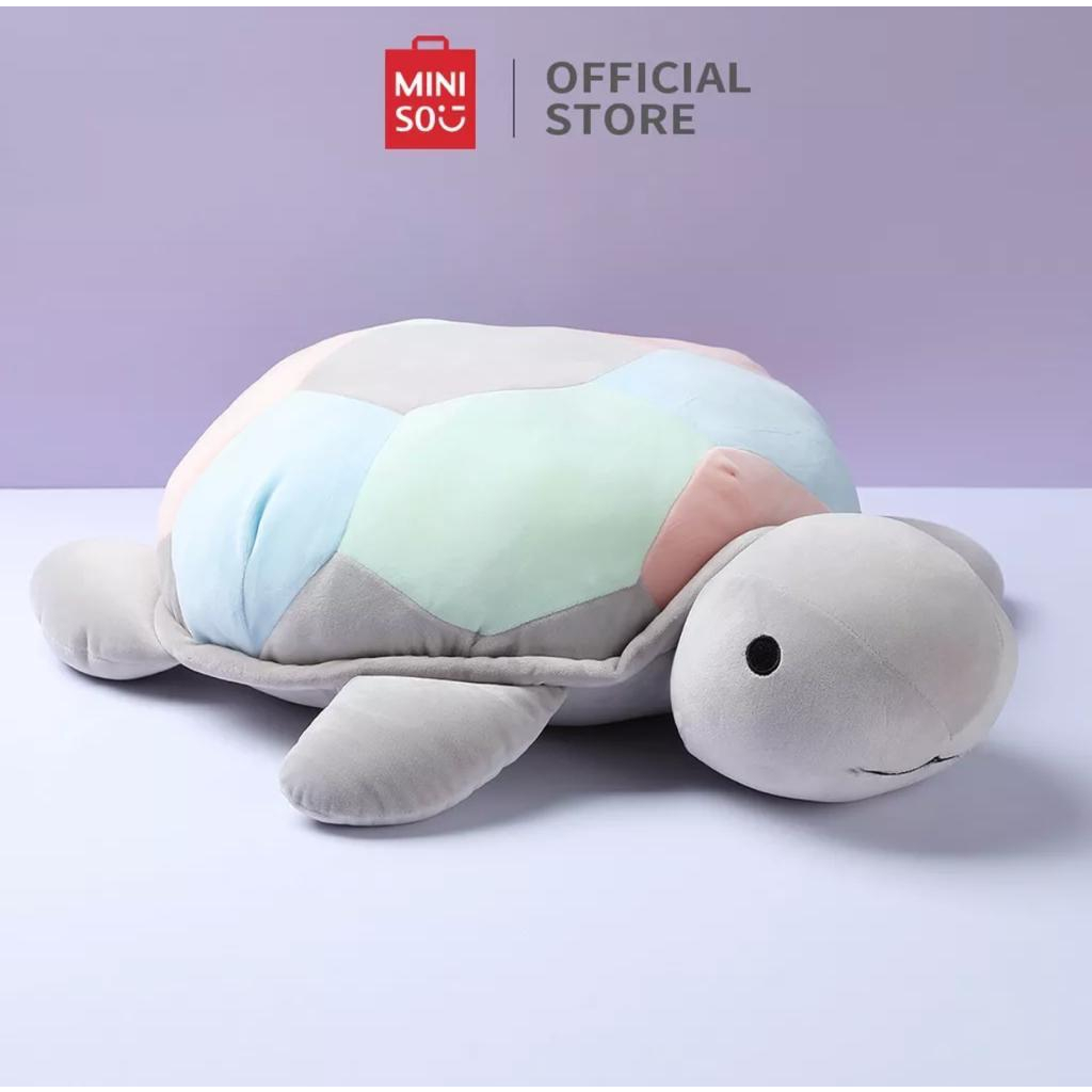 Miniso boneka kura kura lucu boneka binatang kura kura super besar mainan anak boneka kura kura