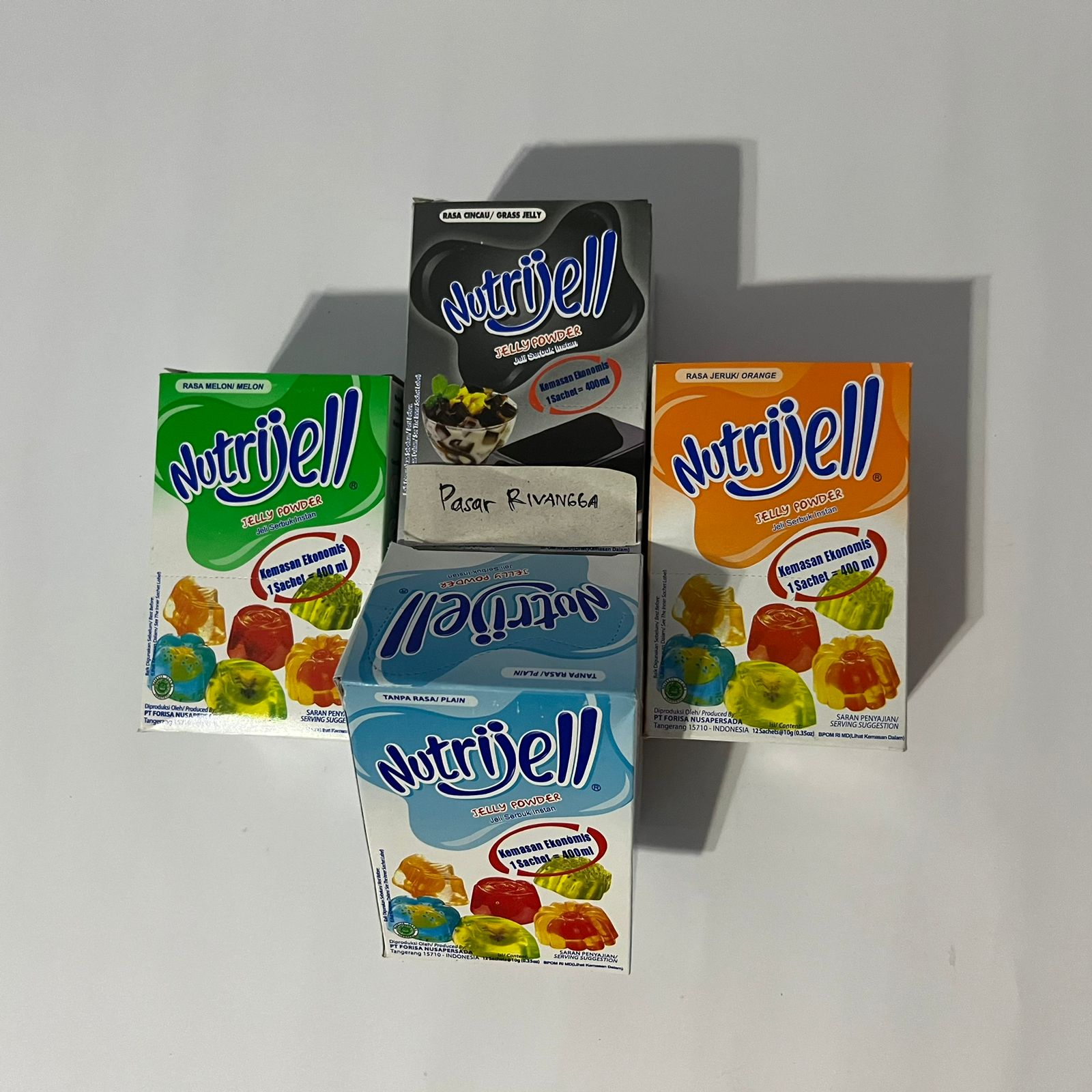 

nutrijell jelly rasa buah segar kemasan ekonomis 12 pcs / 1box