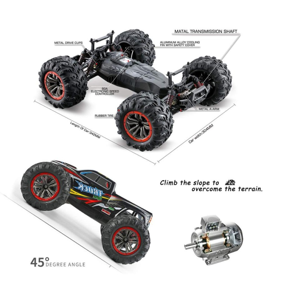 RC XinLeHong 9125 4WD 1:10 vs 10428 A959 RC Car