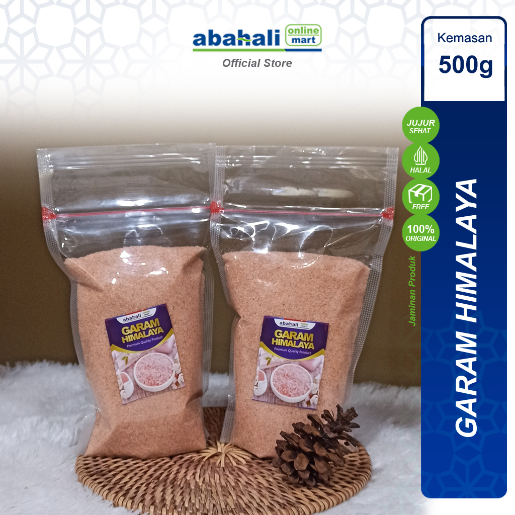 

Garam Himalaya 500gr Murni Pink Lava Organik Himalayan Salt Untuk Diet MPASI Ketogenic Herbal Sehat