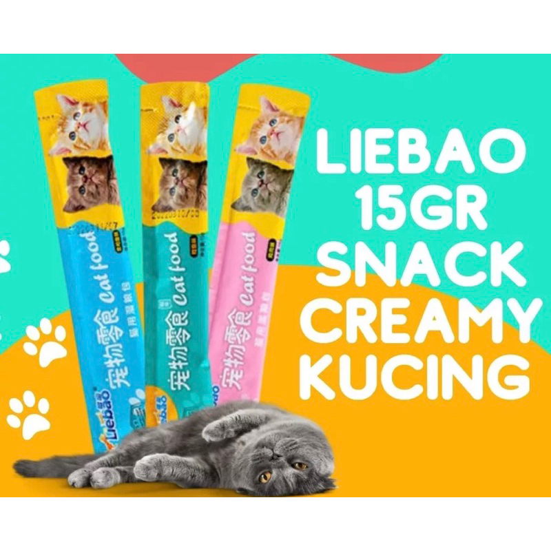 LIEBAO | Snack Kucing Creamy Treats