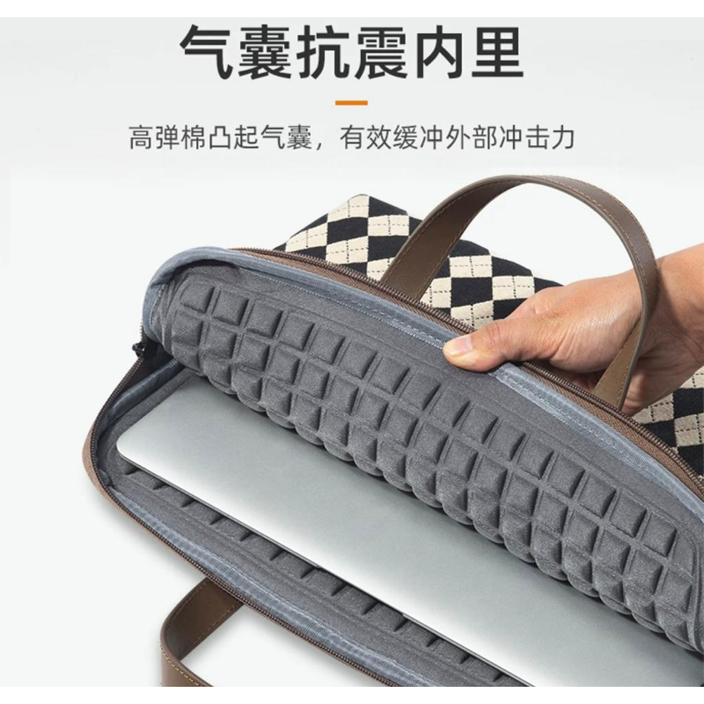 Tas Laptop Jinjing Handstrap BRINCH Diamond with small pouch