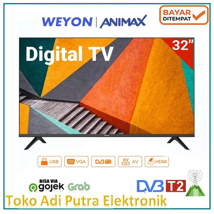 TV Digital 32 Inch Weyon Animax HD Ready LED Televisi Sudah DIGITAL