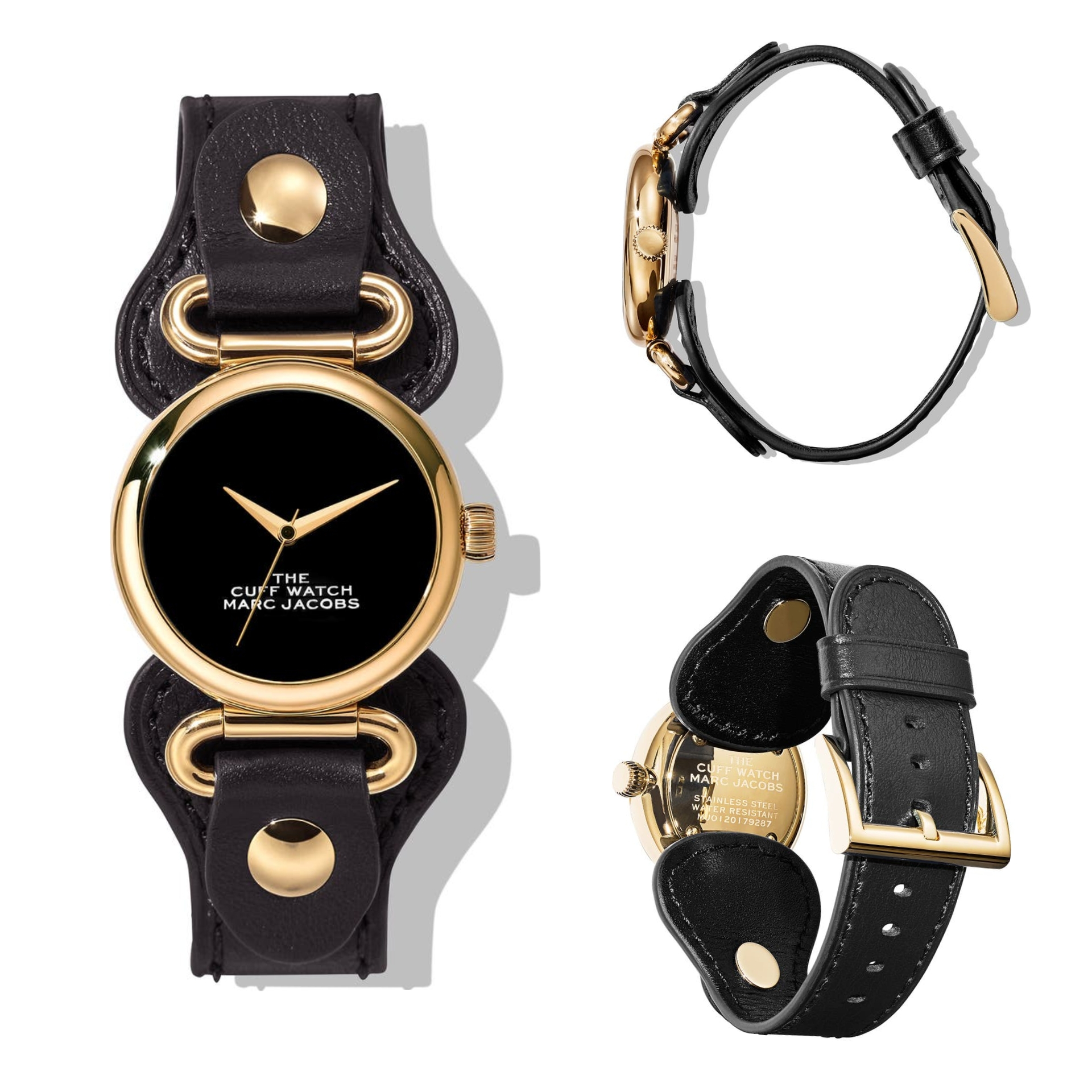 Jam MJ0120179287 The Cuff Leather Black Goldhw 32mm