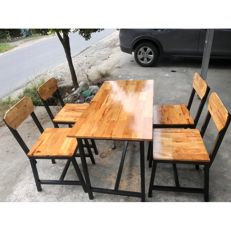 Meja Cafe Rumah Makan Kursi Sandaran