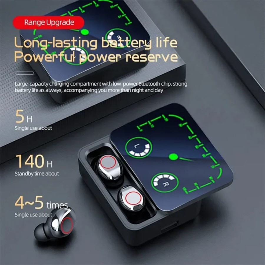 Handfree TWS M90 Bluetooth Wirelees Headset Earphone TWINS Grosir