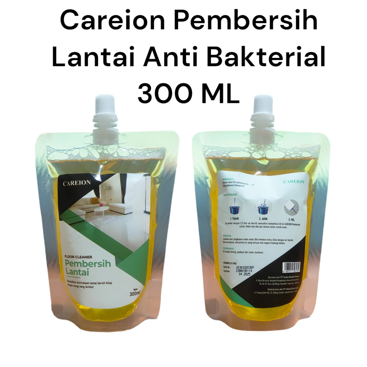 CAREION PEMBERSIH LANTAI ANTIBACTERIAL FLOOR CLEANER SPRING FRESH 300ML