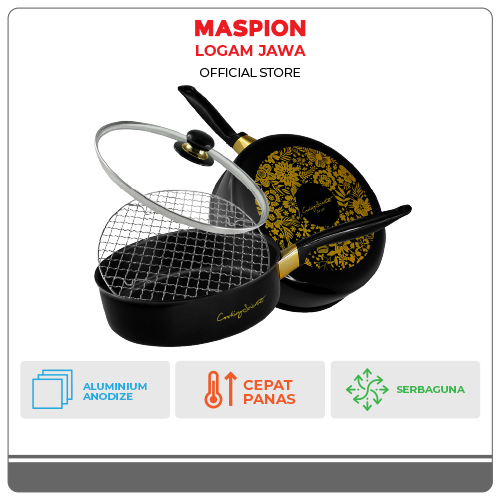 Maspion Silano Panggangan Alumunium Fish Grill x Frypan 24 cm