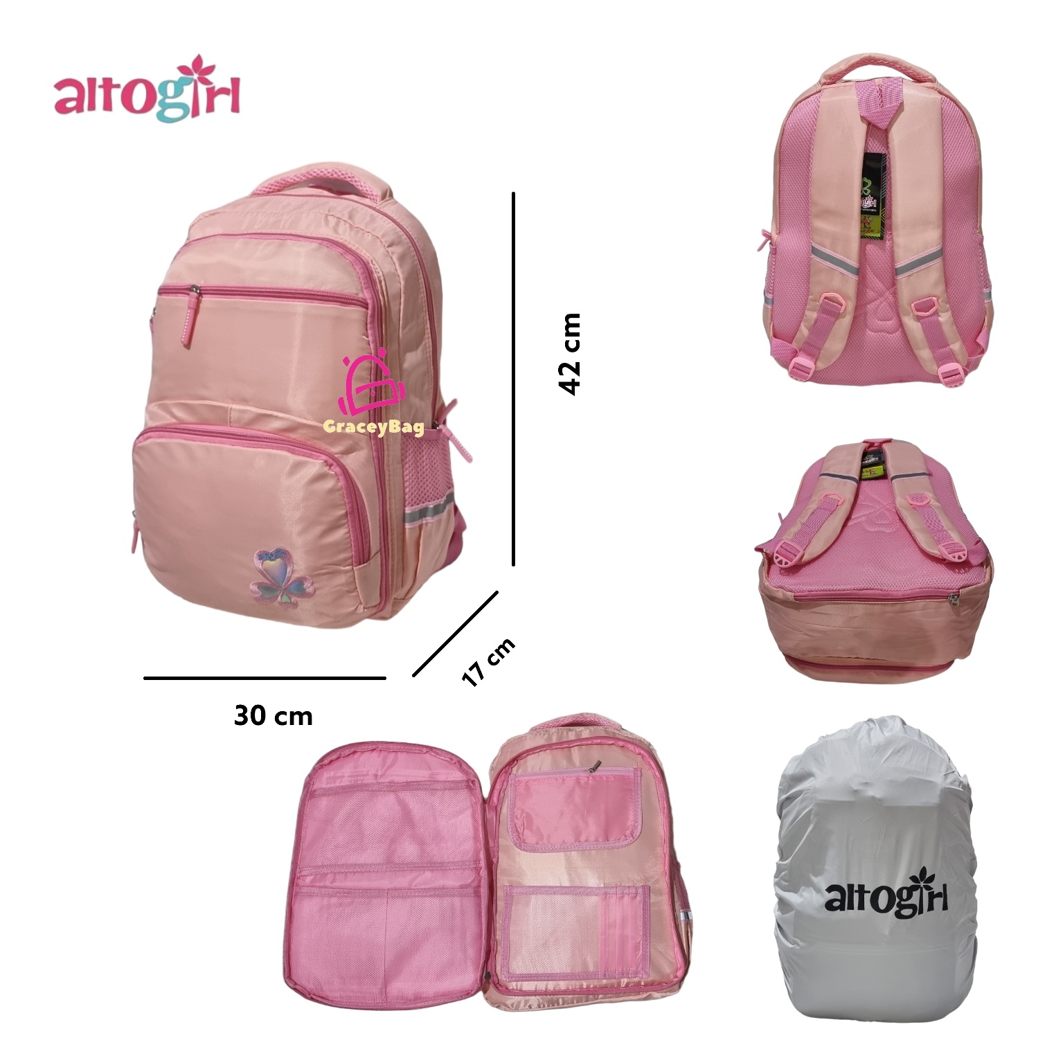 GB-78210 Tas Ransel Sekolah Anak Perempuan Bukaan Kulkas Altogirl Import